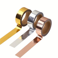 5m Solid Bronzing Washi Tape for Hair Styling