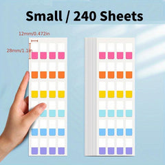 120 Sheets 22.86x7 Paper Label Index Stickers + 10pcs Organizing Labels