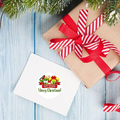 500 Cowhide Stickers Roll Self-adhesive Label Christmas Decoration