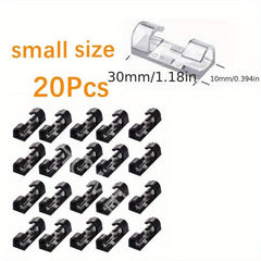 20pcs Cable Clips Organizer Wire Holder Cord Management Self Adhesive