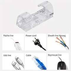 20pcs Cable Clips Organizer Wire Holder Cord Management Self Adhesive