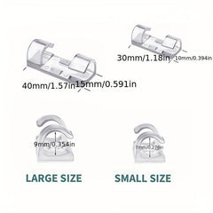 20pcs Cable Clips Organizer Wire Holder Cord Management Self Adhesive
