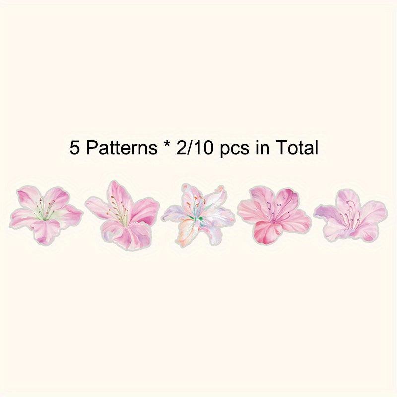 10pcs 9.5x9 PET Ink Waterproof Self-adhesive Sticker for DIY Crafts Scrapbooking