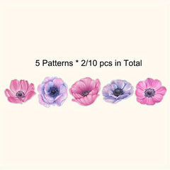 10pcs 9.5x9 PET Ink Waterproof Self-adhesive Sticker for DIY Crafts Scrapbooking