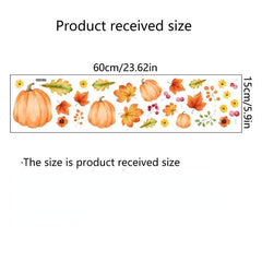 Pumpkin Wall Decal Self-adhesive PVC Sticker for Home Decoration