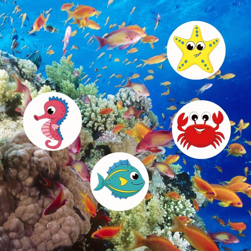 500 Ocean Animal Reward Stickers for Gift Packaging