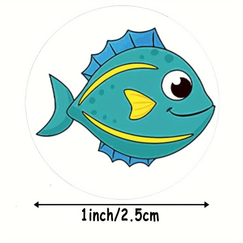 500 Ocean Animal Reward Stickers for Gift Packaging