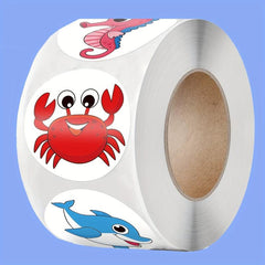 500 Ocean Animal Reward Stickers for Gift Packaging