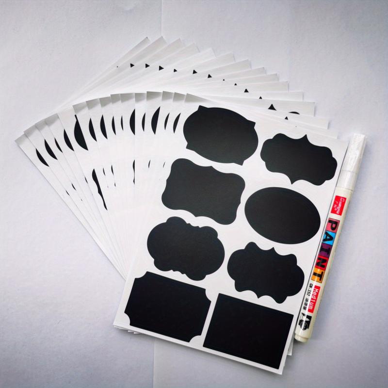 Waterproof Chalkboard Labels Spice Marker Pen Stickers for Organization
