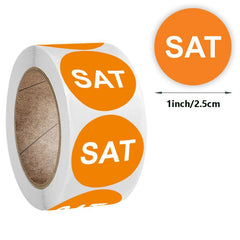 7pcs Colorful Date Marker Sticker Labels