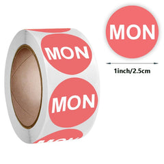7pcs Colorful Date Marker Sticker Labels