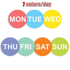 7pcs Colorful Date Marker Sticker Labels