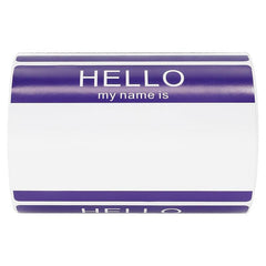 200 Sheets 89x60mm Purple Hello Adhesive Label Sticker Roll