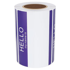 200 Sheets 89x60mm Purple Hello Adhesive Label Sticker Roll
