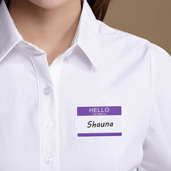 200 Sheets 89x60mm Purple Hello Adhesive Label Sticker Roll