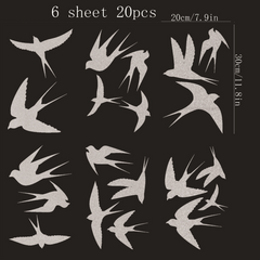 Bird Stickers Window Protection 23 Pieces
