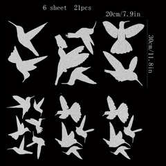Bird Stickers Window Protection 23 Pieces