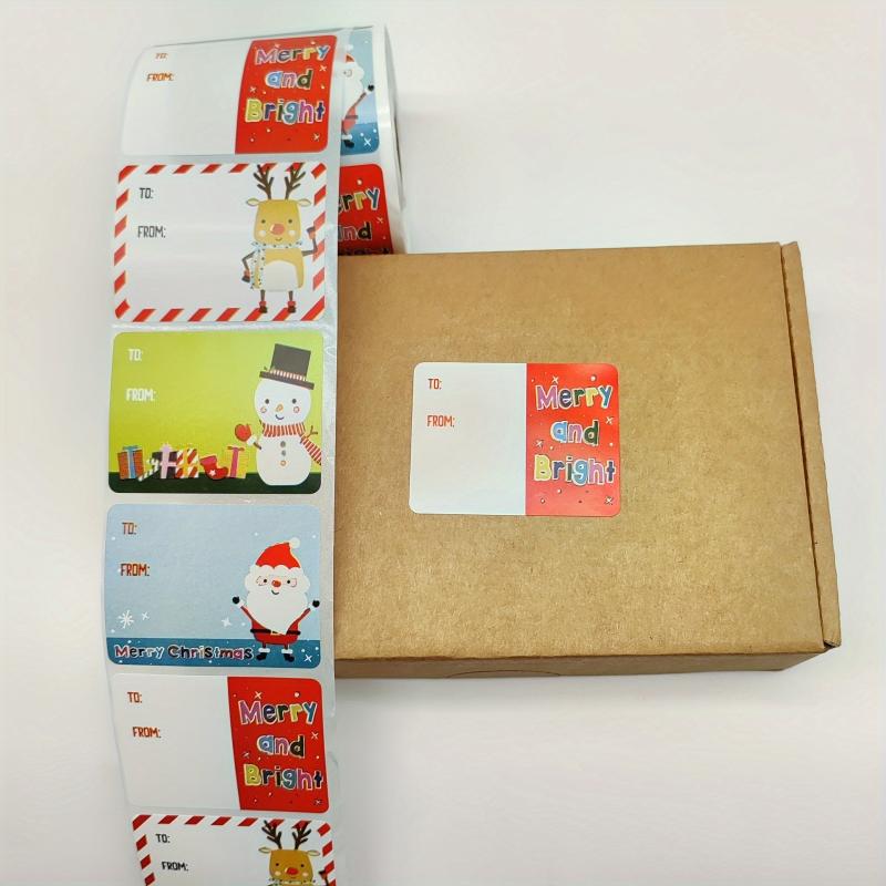 500pcs Christmas Holiday Decoration Gift Series Self-adhesive Stickers