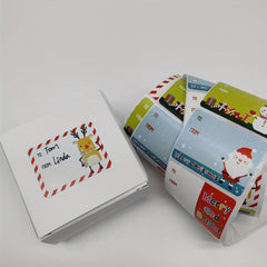 500pcs Christmas Holiday Decoration Gift Series Self-adhesive Stickers
