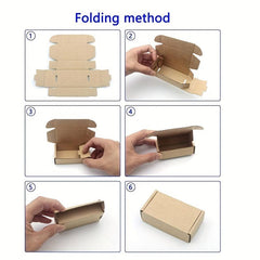 20pcs Corrugated Cardboard Mail Box for Packaging Craft Gift