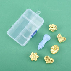 Fire Wax Stamp Set with 5 Wax Seal Heads and 1 Handle
