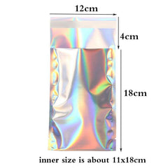 25pcs Holographic Rainbow Flat Foil Mailing Envelope Large