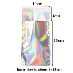 25pcs Holographic Rainbow Flat Foil Mailing Envelope Large