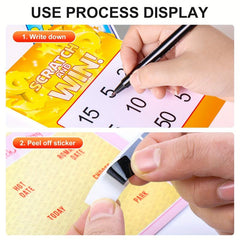 1000pcs Self Adhesive Scratch Off Label Sticker 10mm 30mm