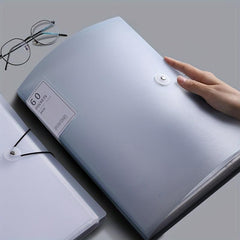 A4 File Bag Student Test Paper Storage Book 60 Pages