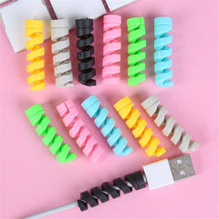 10pcs Spiral Cable Protector Organizer Set for Earphone Wire Data Line