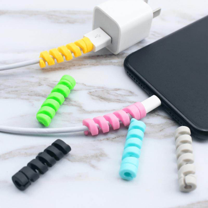 10pcs Spiral Cable Protector Organizer Set for Earphone Wire Data Line
