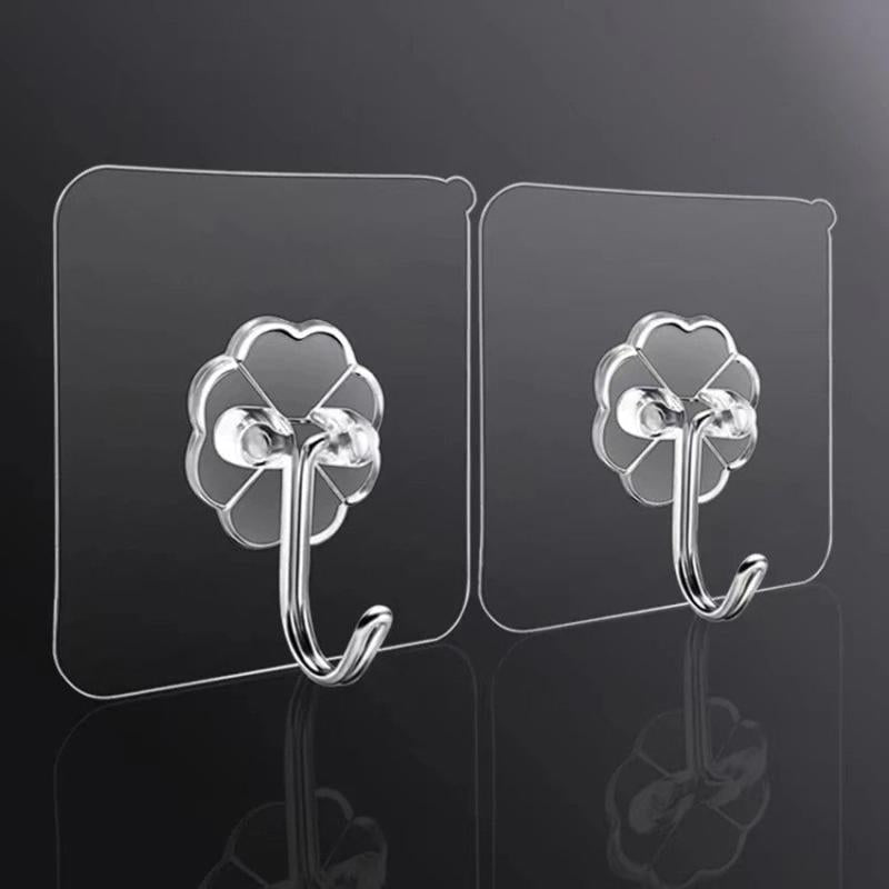 10pcs No Trace No Punching Sticky Hook for Kitchen Toilet Office