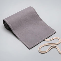 Gray Canvas Pen Curtain Large Capacity Pencil Case