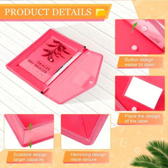 Colorful Expanding File Folder with Snap Closure