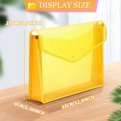 Colorful Expanding File Folder with Snap Closure