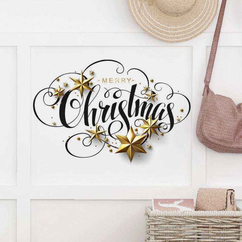 Merry Christmas Decal PVC Wall Sticker Removable Home Decor