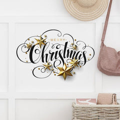 Merry Christmas Decal PVC Wall Sticker Removable Home Decor