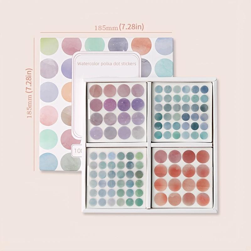 Colorful Polka Dot Washi Stickers for Bullet Journaling