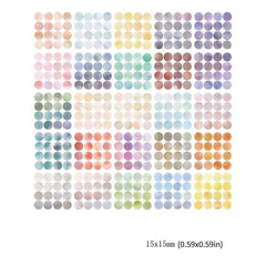 Colorful Polka Dot Washi Stickers for Bullet Journaling