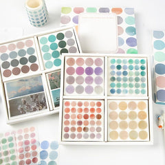 Colorful Polka Dot Washi Stickers for Bullet Journaling