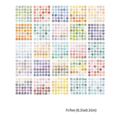 Colorful Polka Dot Washi Stickers for Bullet Journaling