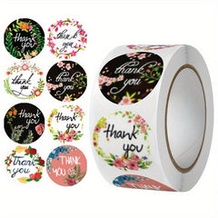 500 Pcs Thank You Envelope Seal Adhesive Stickers Labels