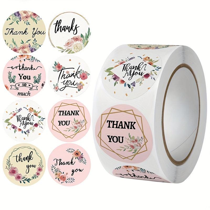 500 Pcs Thank You Envelope Seal Adhesive Stickers Labels