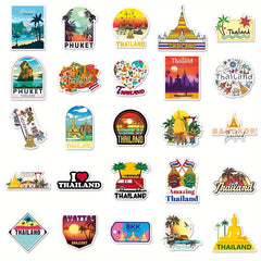 50pcs Landscape Graffiti Stickers Waterproof Outdoor Travel Decoration Anime Guk