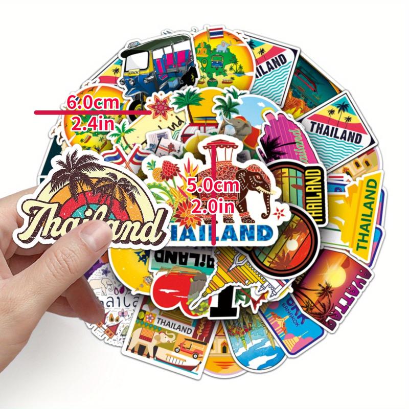 50pcs Landscape Graffiti Stickers Waterproof Outdoor Travel Decoration Anime Guk