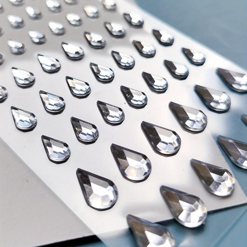 Water Drop Teardrop Diamond Stickers Self Adhesive Face Nail Teardro