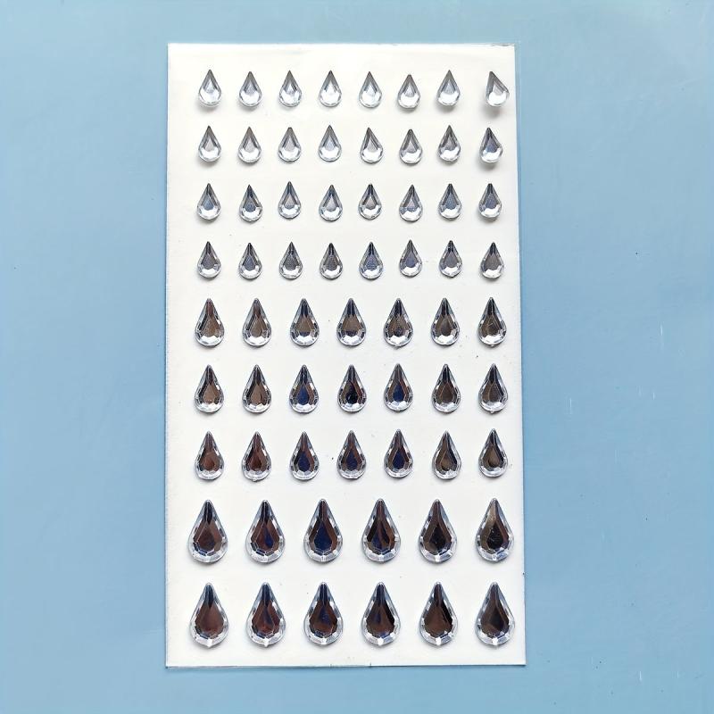 Water Drop Teardrop Diamond Stickers Self Adhesive Face Nail Teardro