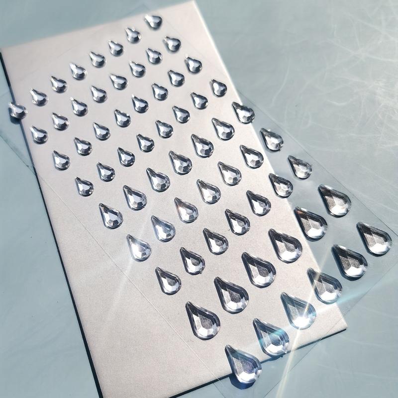 Water Drop Teardrop Diamond Stickers Self Adhesive Face Nail Teardro