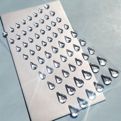 Water Drop Teardrop Diamond Stickers Self Adhesive Face Nail Teardro