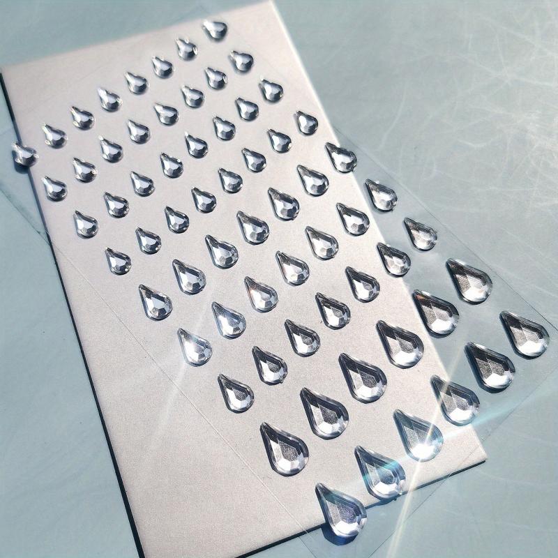 Water Drop Teardrop Diamond Stickers Self Adhesive Face Nail Teardro